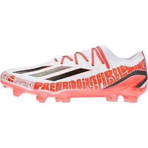 adidas Unisex-Adult Speedportal Messi.3 Firm Ground Soccer Shoes(Ftwr White Core Black Solar Red)