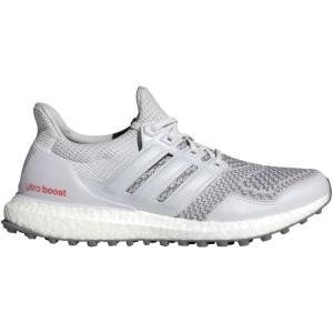 adidas Unisex-Adult Ultraboost Spikeless Golf Shoes(Dash Grey/Footwear White/Preloved Scarlet)