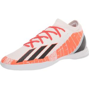 adidas Unisex-Adult X Speedportal Messi.3 Indoor Soccer Shoe(Ftwr White/Core Black/Solar Red)