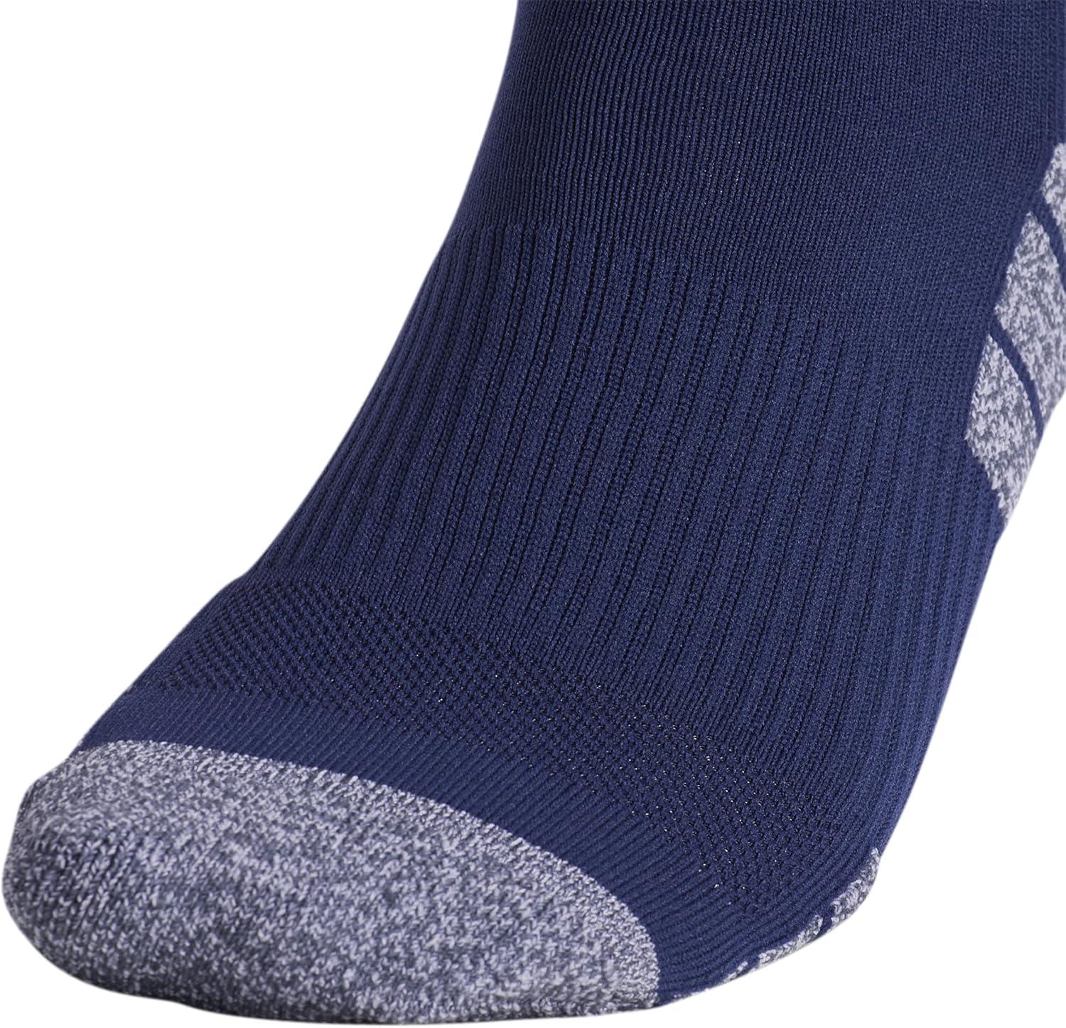 imageadidas 3Stripe Hoop Soccer Socks 1Pair with Arch Compression for a Secure FitTeam Navy BlueWhite