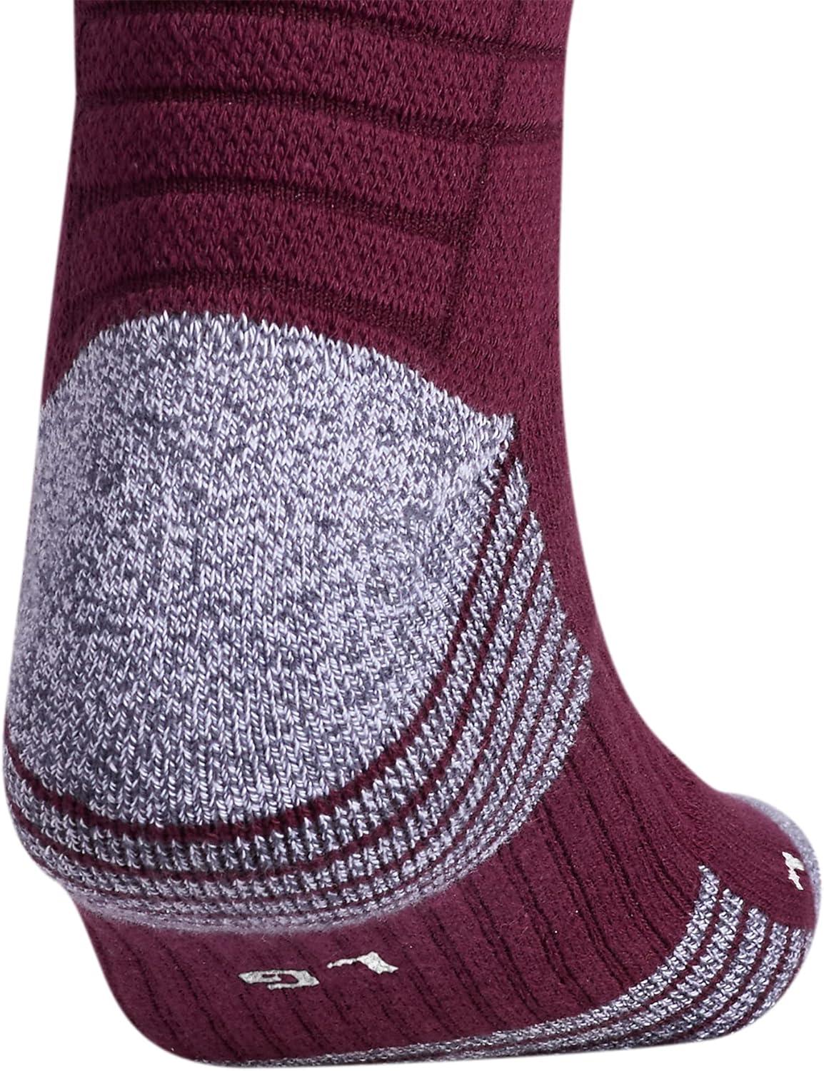 imageadidas 5Star Football Crew Socks for Mens and Womens Sports Soccer Volleyball 1PackMaroonWhite