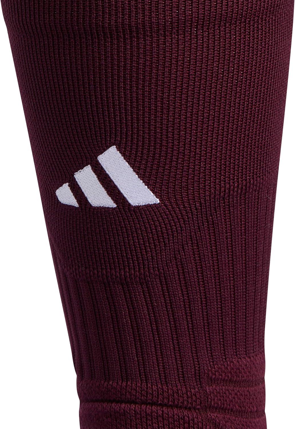 imageadidas 5Star Football Crew Socks for Mens and Womens Sports Soccer Volleyball 1PackMaroonWhite20