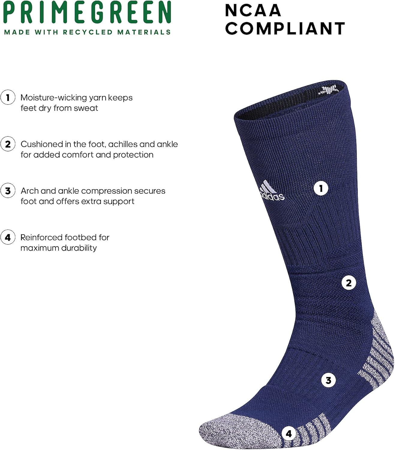 imageadidas 5Star Football Crew Socks for Mens and Womens Sports Soccer Volleyball 1PackNavy BlueWhite