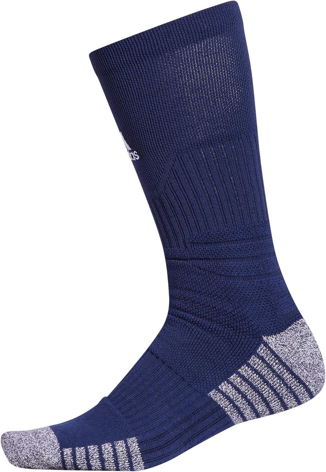 imageadidas 5Star Football Crew Socks for Mens and Womens Sports Soccer Volleyball 1PackNavy BlueWhite
