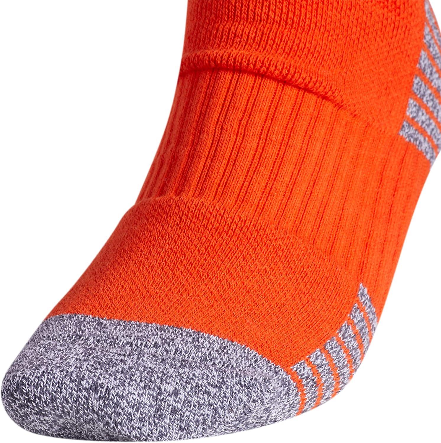 imageadidas 5Star Football Crew Socks for Mens and Womens Sports Soccer Volleyball 1PackOrangeWhite