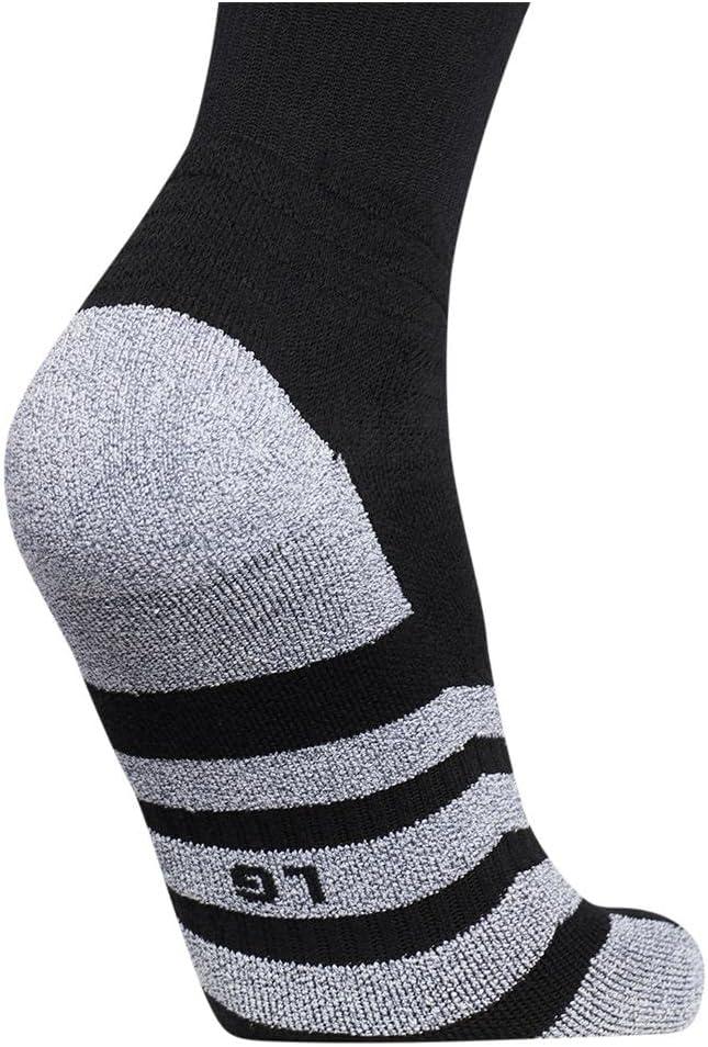 imageadidas 5Star Football Crew Socks for Mens and Womens Sports Soccer Volleyball 1PackTraxionBlackWhite