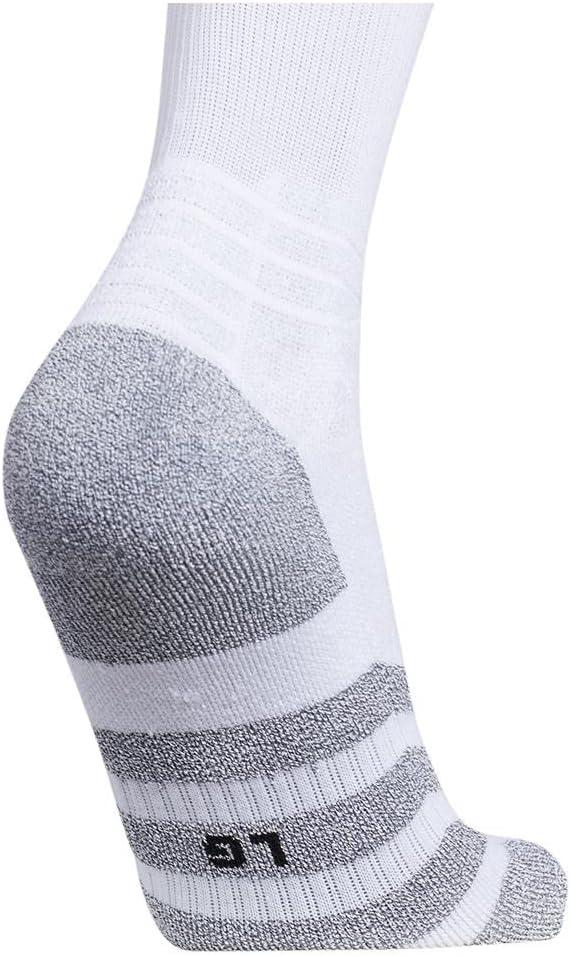 imageadidas 5Star Football Crew Socks for Mens and Womens Sports Soccer Volleyball 1PackTraxionWhiteClear Grey