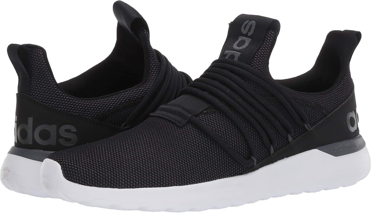 imageadidas Mens Lite Racer Adapt 30 Running ShoeBlackCore BlackGrey