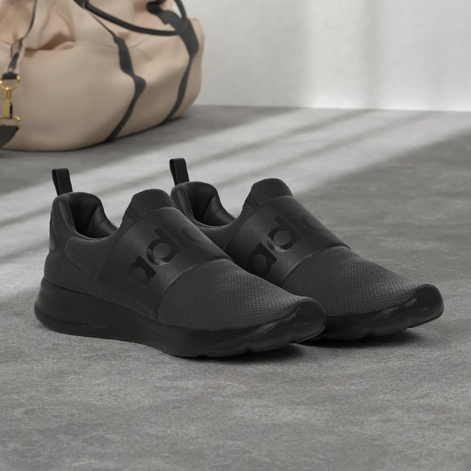 imageadidas Mens Lite Racer Adapt 40 Running ShoeBlackBlackBlack