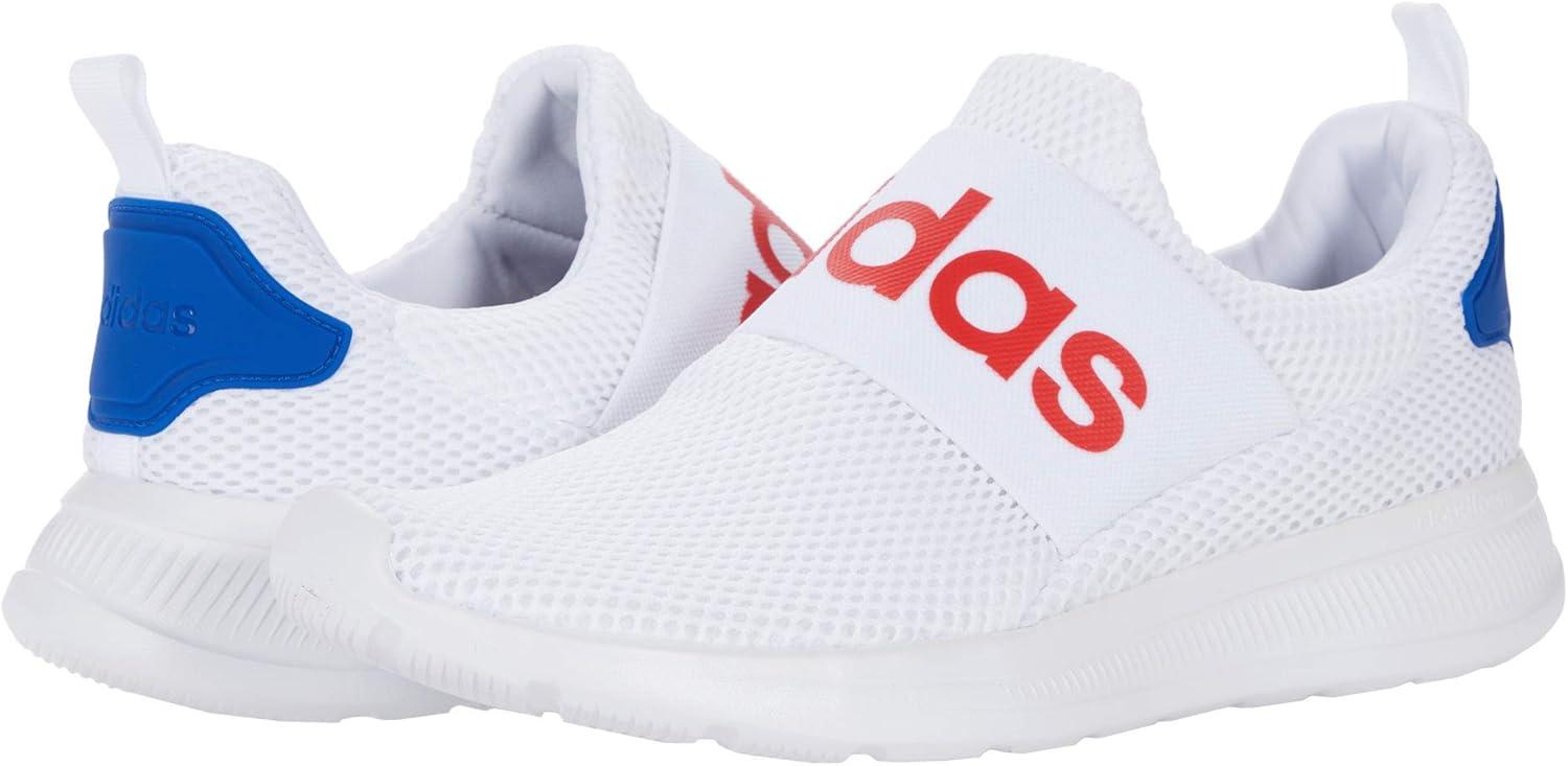 imageadidas Mens Lite Racer Adapt 40 Running ShoeWhiteVivid RedBlue