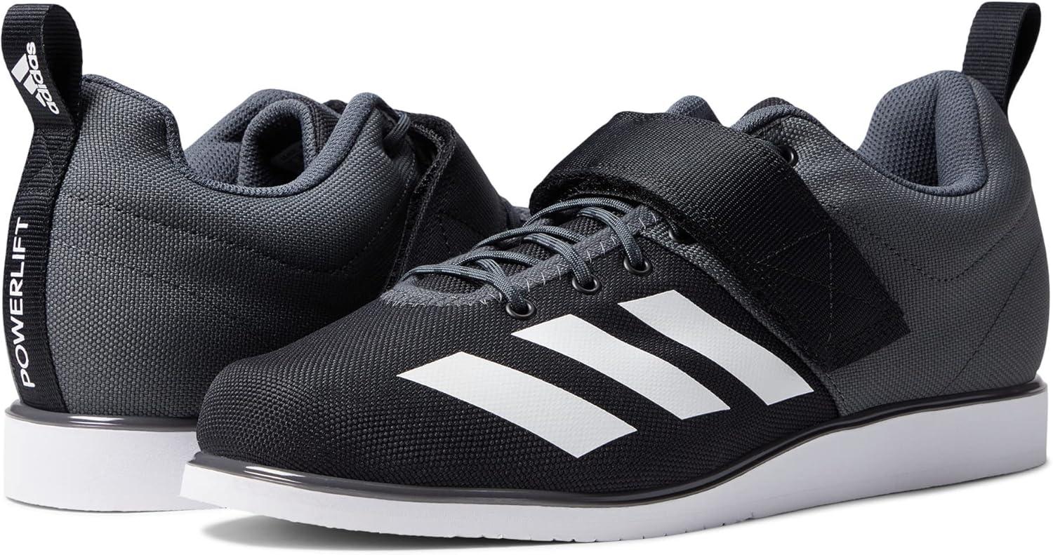 imageadidas Mens Powerlift 4 Weightlifting ShoeCore BlackWhiteGrey Six
