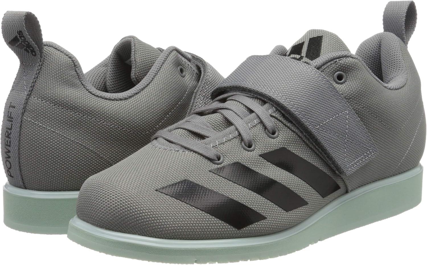 imageadidas Mens Powerlift 4 Weightlifting ShoeGrey Three F17 Core Black Green Tint