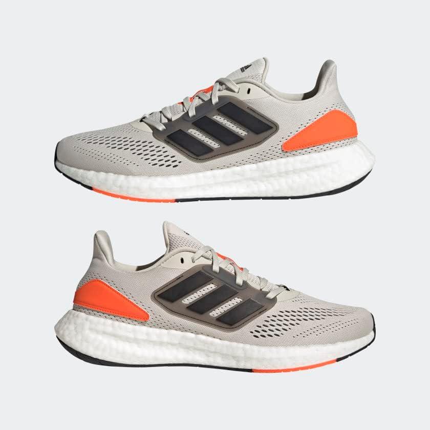 imageadidas Mens Pureboost 22 ShoesAluminiumCore BlackImpact Orange