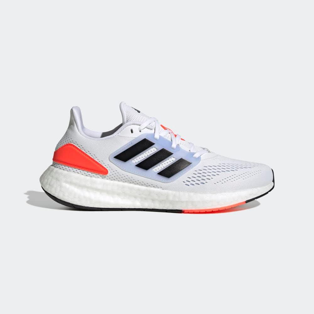 imageadidas Mens Pureboost 22 ShoesWhiteBlackBlue Dawn