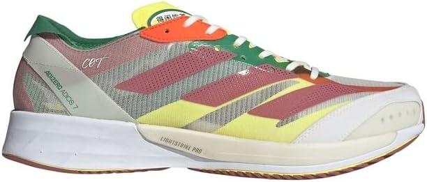 imageadidas Mens Questar Running ShoeWonder RedBeam YellowBold Green Hq1069