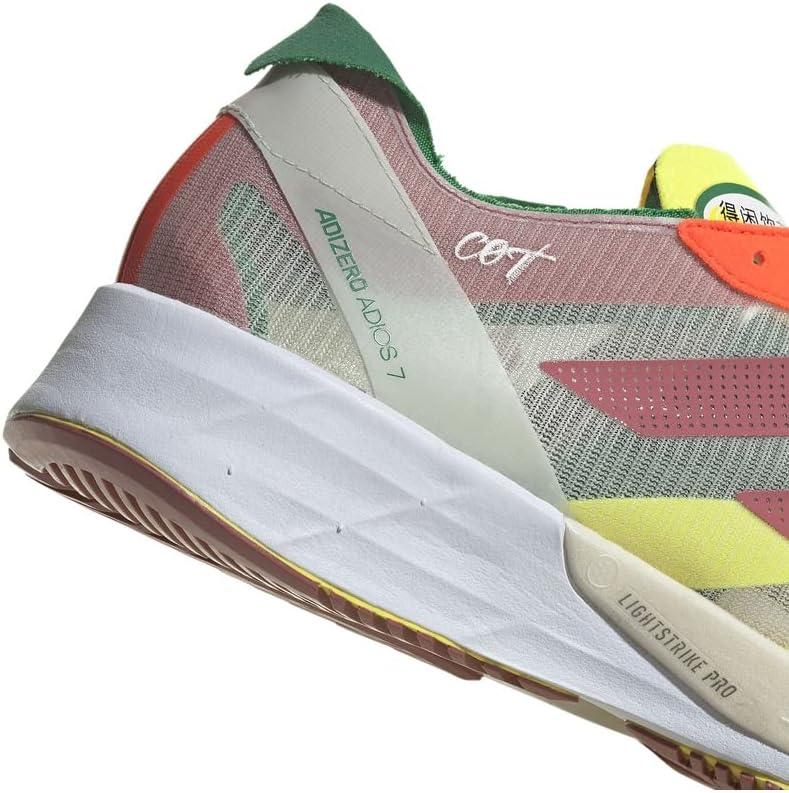 imageadidas Mens Questar Running ShoeWonder RedBeam YellowBold Green Hq1069