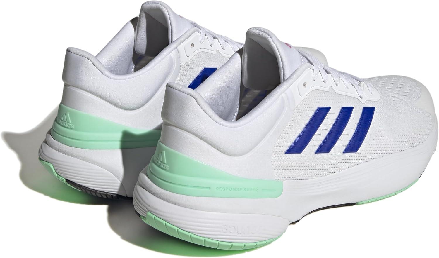 imageadidas Mens Response Super 30Running ShoeCloud White Lucid Blue Lucid Fuchsia