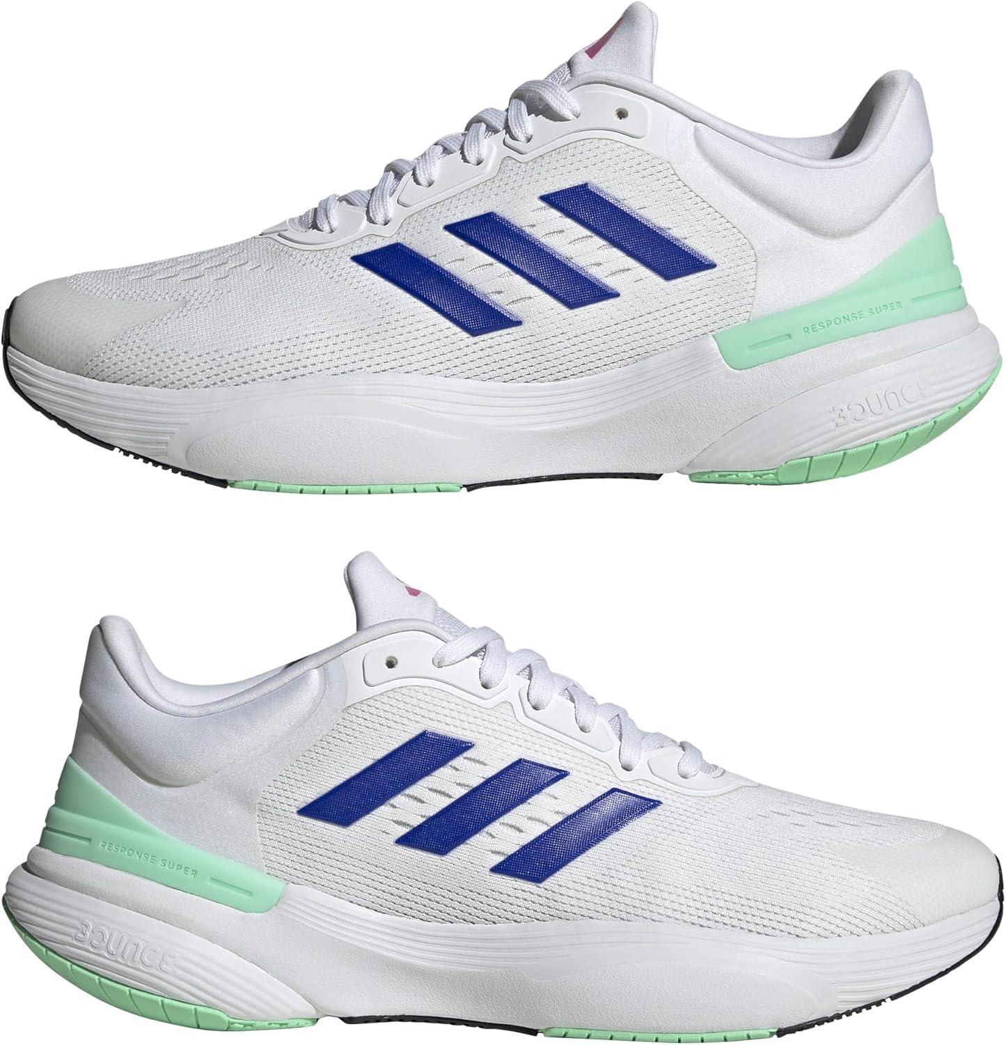 imageadidas Mens Response Super 30Running ShoeCloud White Lucid Blue Lucid Fuchsia