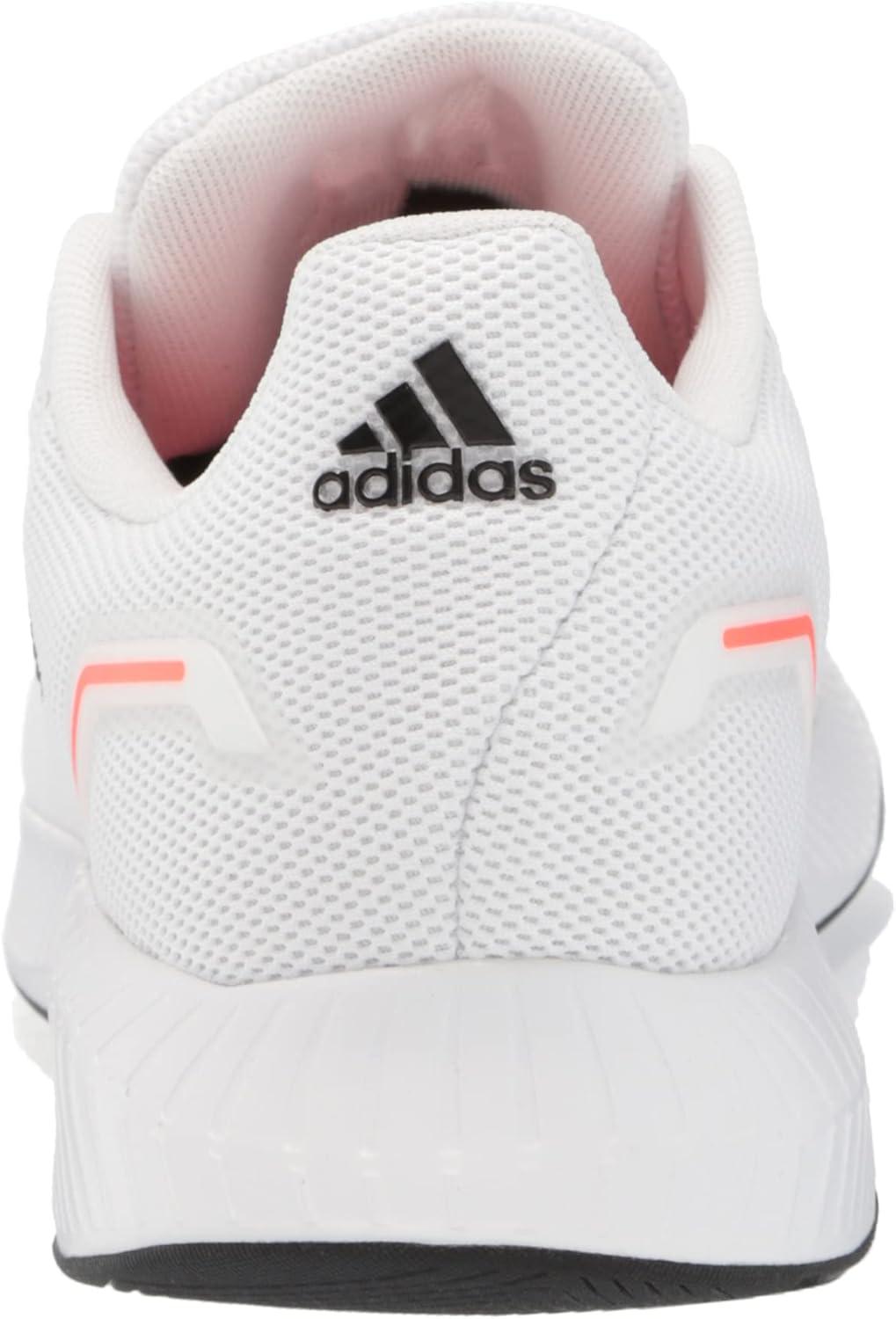 imageadidas Mens Runfalcon 20 Running ShoeWhiteBlackSolar Red