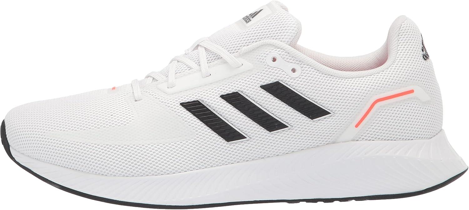 imageadidas Mens Runfalcon 20 Running ShoeWhiteBlackSolar Red