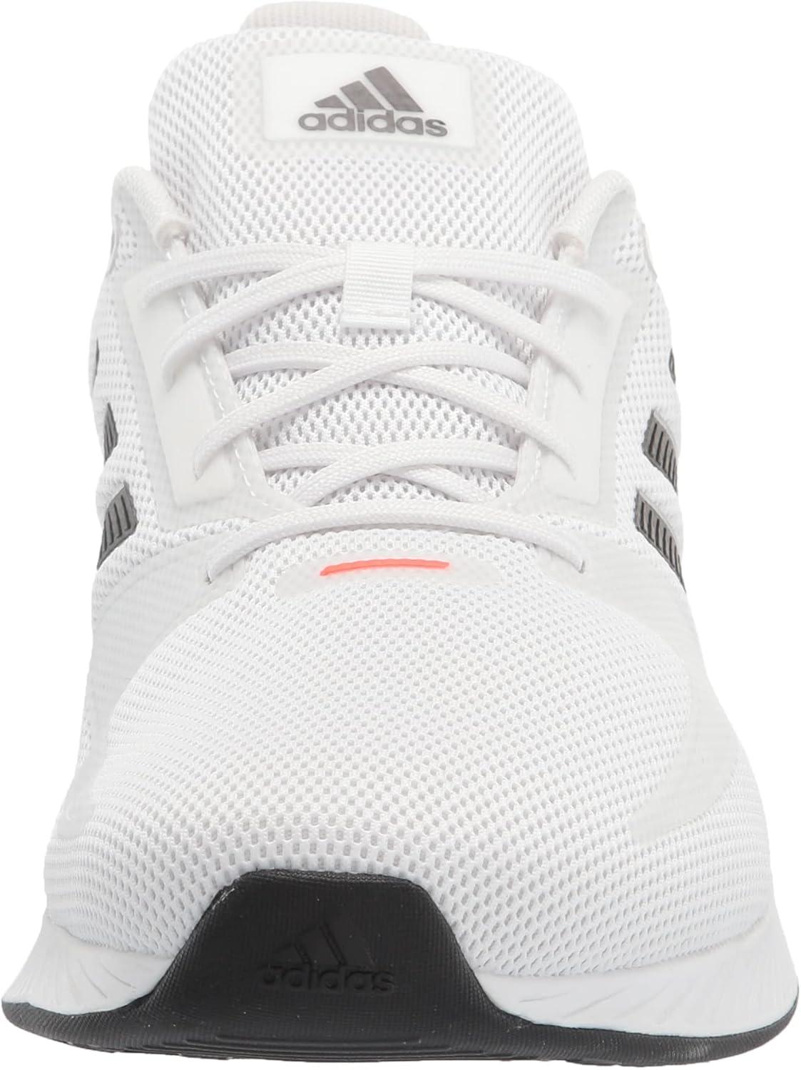 imageadidas Mens Runfalcon 20 Running ShoeWhiteBlackSolar Red