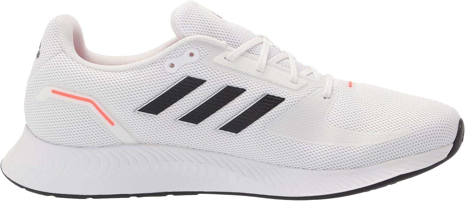 imageadidas Mens Runfalcon 20 Running ShoeWhiteBlackSolar Red