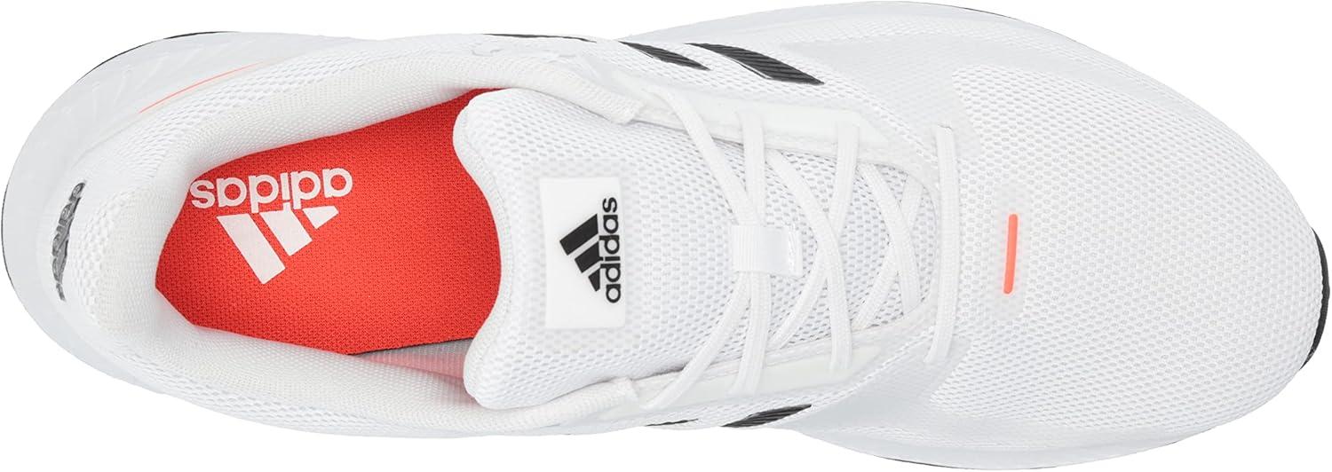imageadidas Mens Runfalcon 20 Running ShoeWhiteBlackSolar Red