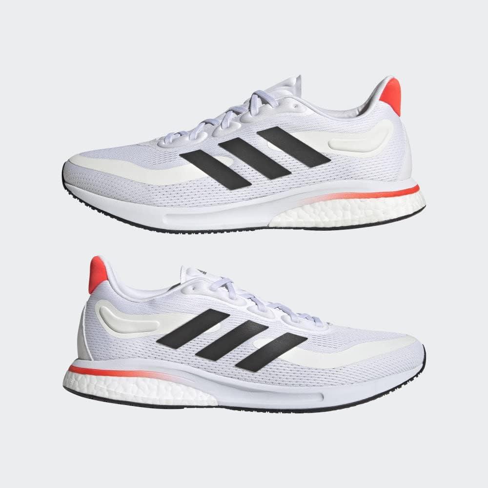 imageadidas Mens Supernova ShoesWhiteBlackSolar Red
