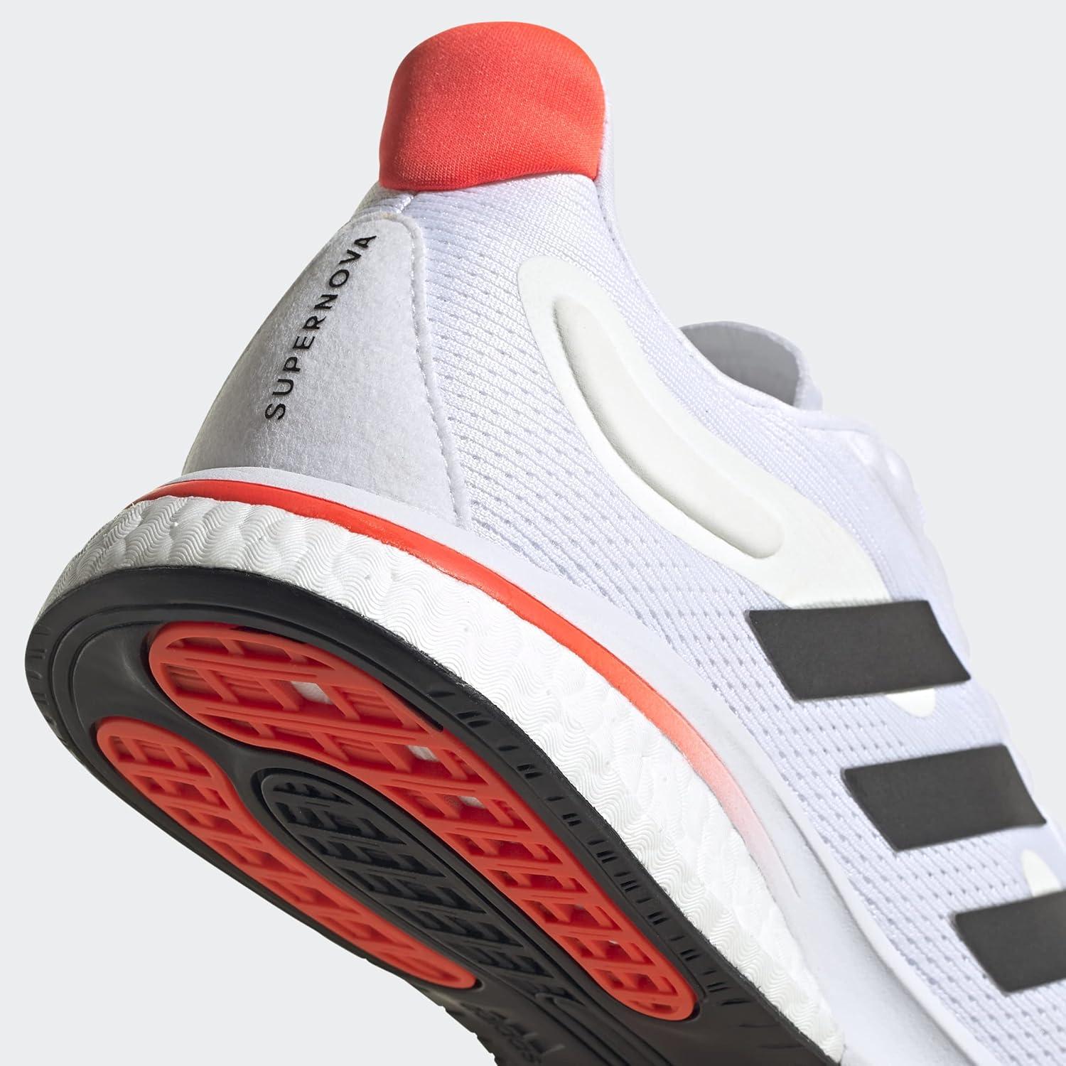 imageadidas Mens Supernova ShoesWhiteBlackSolar Red