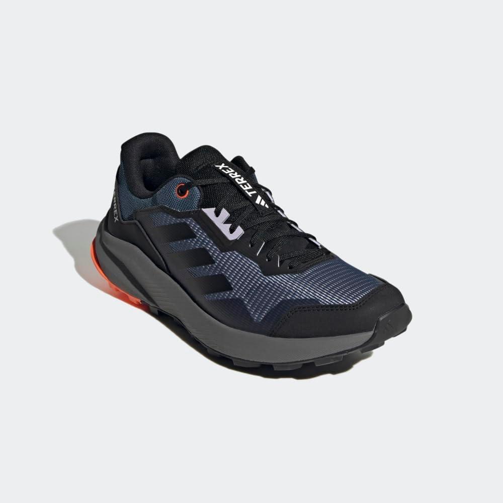 imageadidas Mens Terrex Trailrider Trail Running ShoeWonder SteelBlackImpact Orange