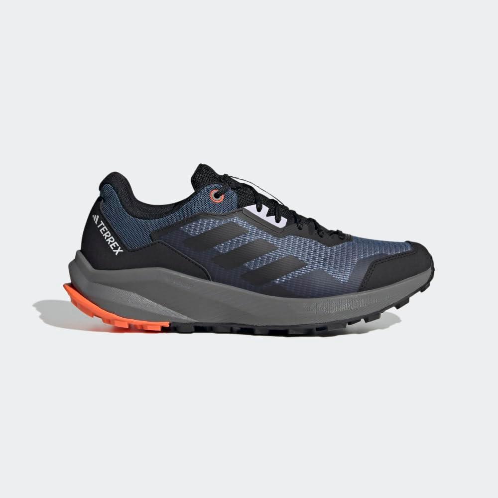 imageadidas Mens Terrex Trailrider Trail Running ShoeWonder SteelBlackImpact Orange