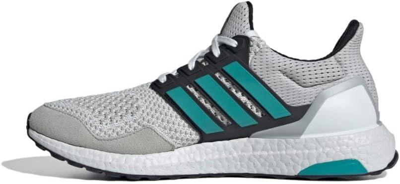 imageadidas Mens Ultraboost 10 Running ShoeCrystal WhitePure TealGrey