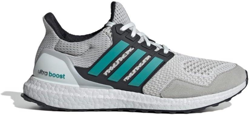 imageadidas Mens Ultraboost 10 Running ShoeCrystal WhitePure TealGrey