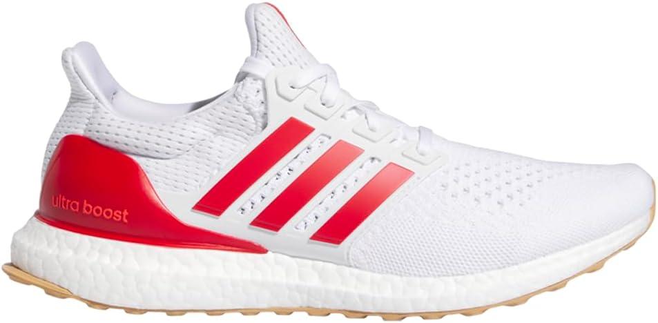 imageadidas Mens Ultraboost 10 Running ShoeWhiteBetter ScarletGum