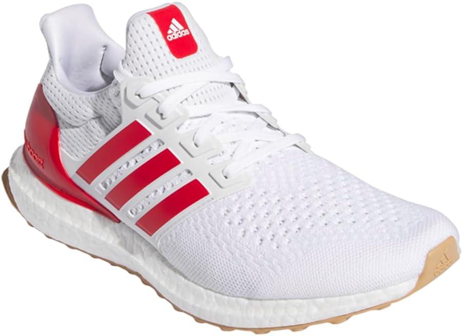 imageadidas Mens Ultraboost 10 Running ShoeWhiteBetter ScarletGum