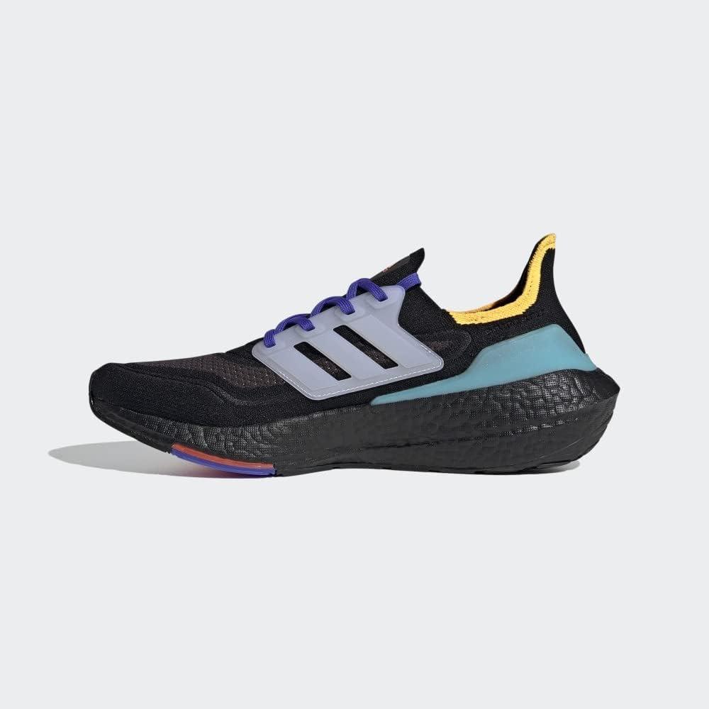 imageadidas Mens Ultraboost 21 ShoesBlackWhitePulse Aqua