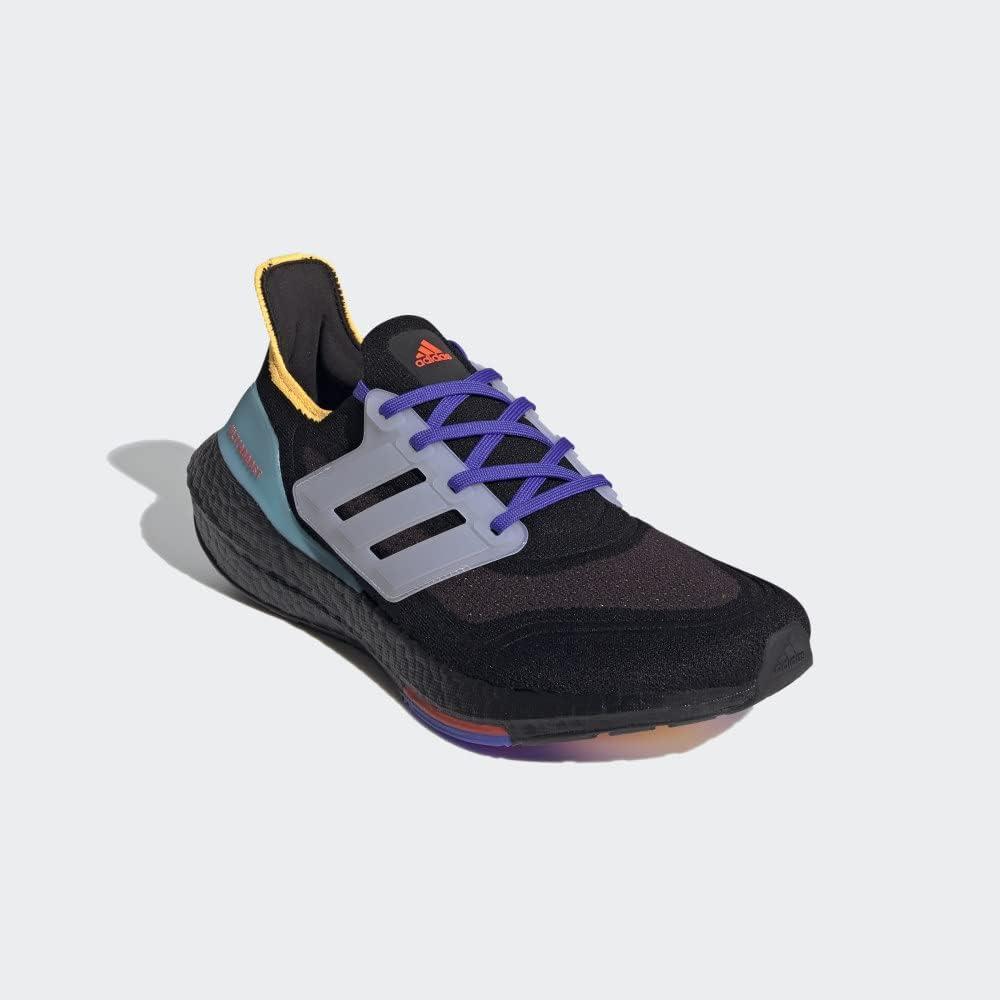 imageadidas Mens Ultraboost 21 ShoesBlackWhitePulse Aqua