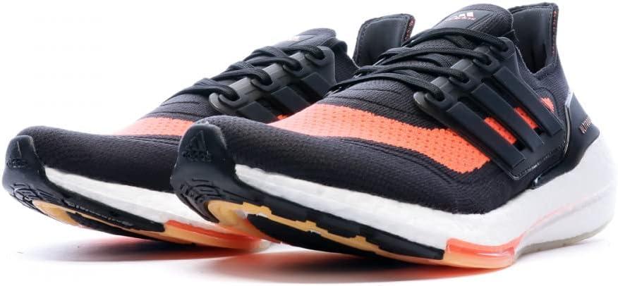 imageadidas Mens Ultraboost 21 ShoesCarbon Cblack Solred