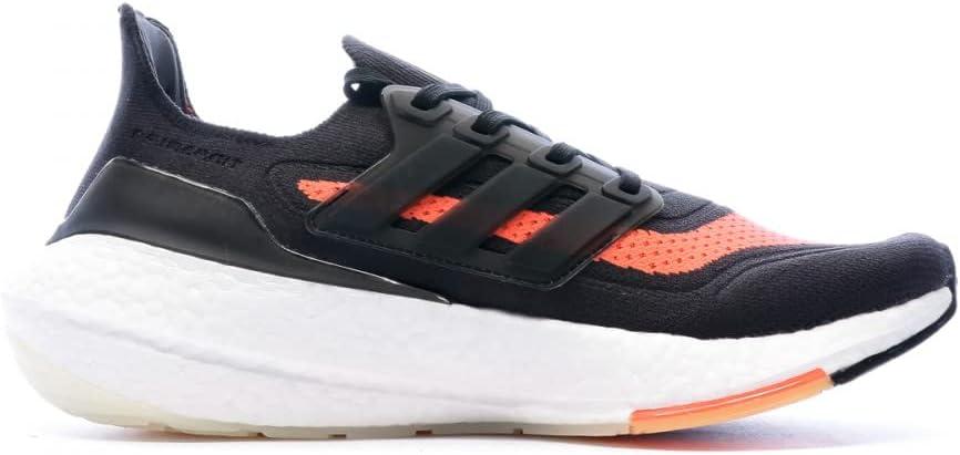 imageadidas Mens Ultraboost 21 ShoesCarbon Cblack Solred