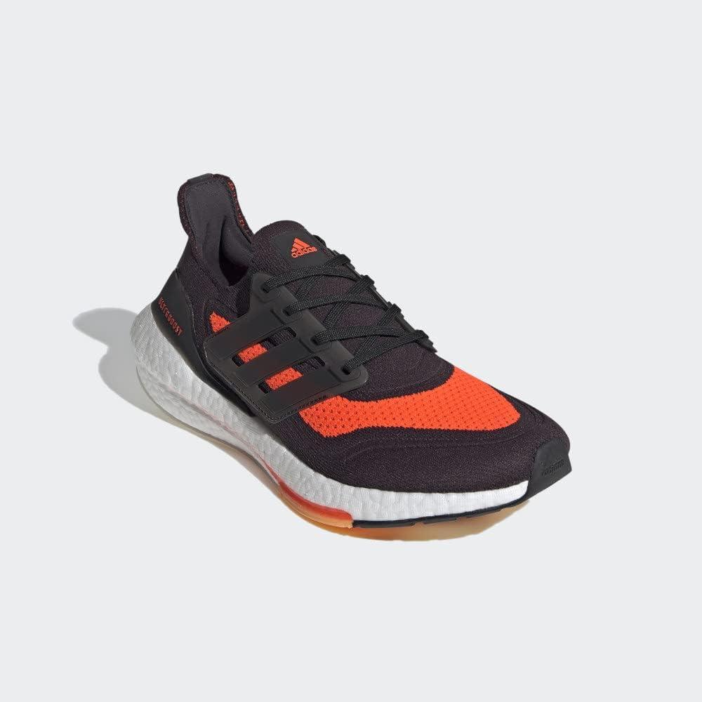 imageadidas Mens Ultraboost 21 ShoesCarbonBlackSolar Red