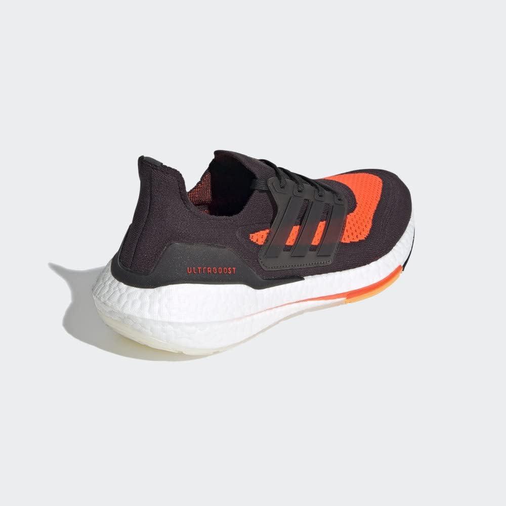 imageadidas Mens Ultraboost 21 ShoesCarbonBlackSolar Red