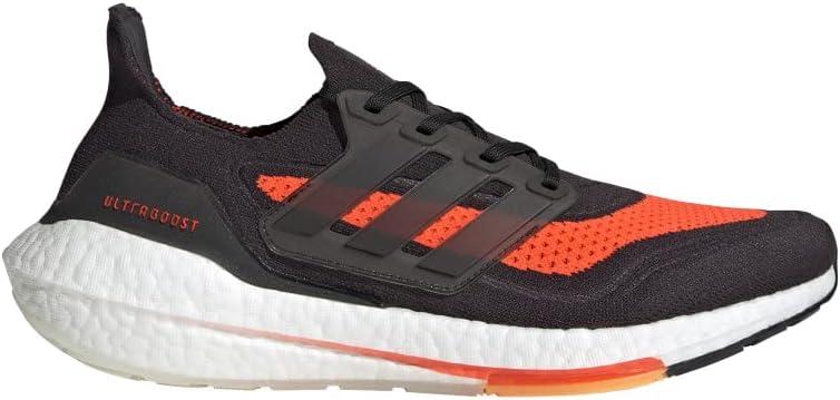 imageadidas Mens Ultraboost 21 ShoesCarbonBlackSolar Red