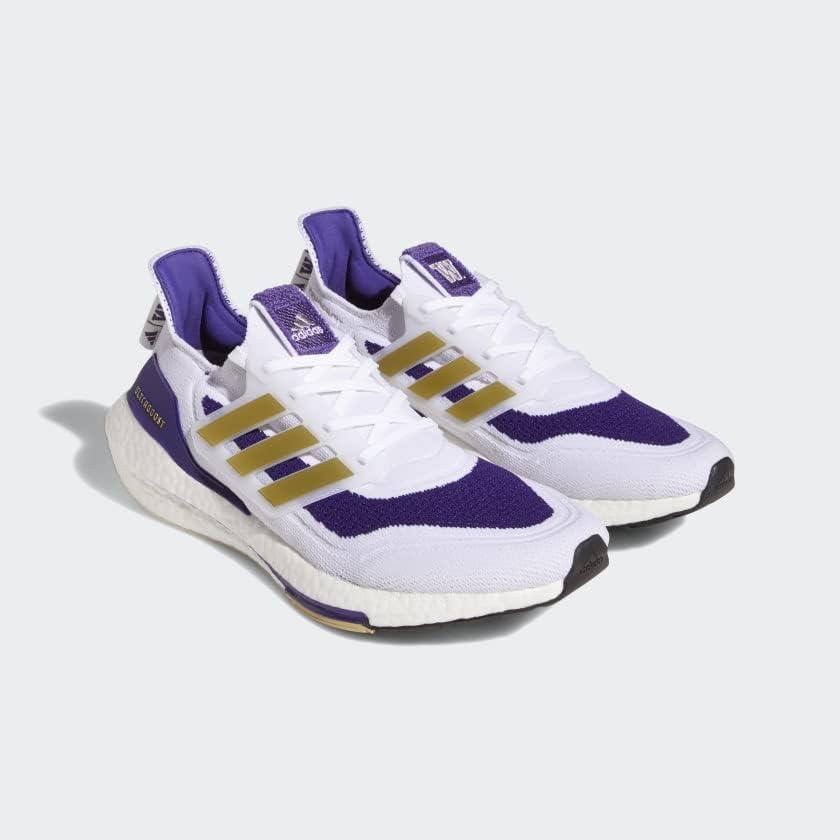 imageadidas Mens Ultraboost 21 ShoesCloud WhiteGold MetallicTeam Colle