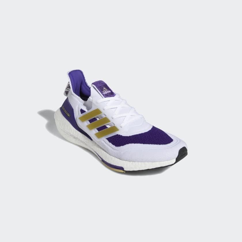 imageadidas Mens Ultraboost 21 ShoesCloud WhiteGold MetallicTeam Colle