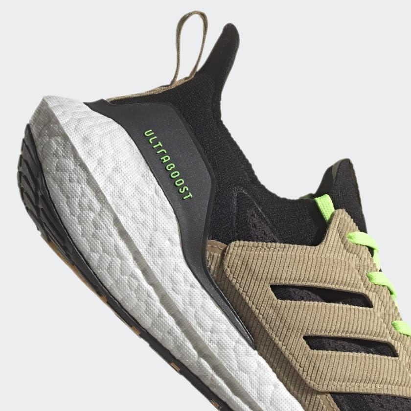 imageadidas Mens Ultraboost 21 ShoesCore BlackBeige ToneSignal Green
