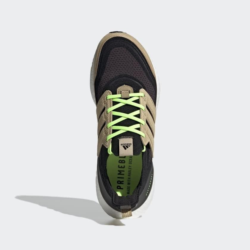 imageadidas Mens Ultraboost 21 ShoesCore BlackBeige ToneSignal Green