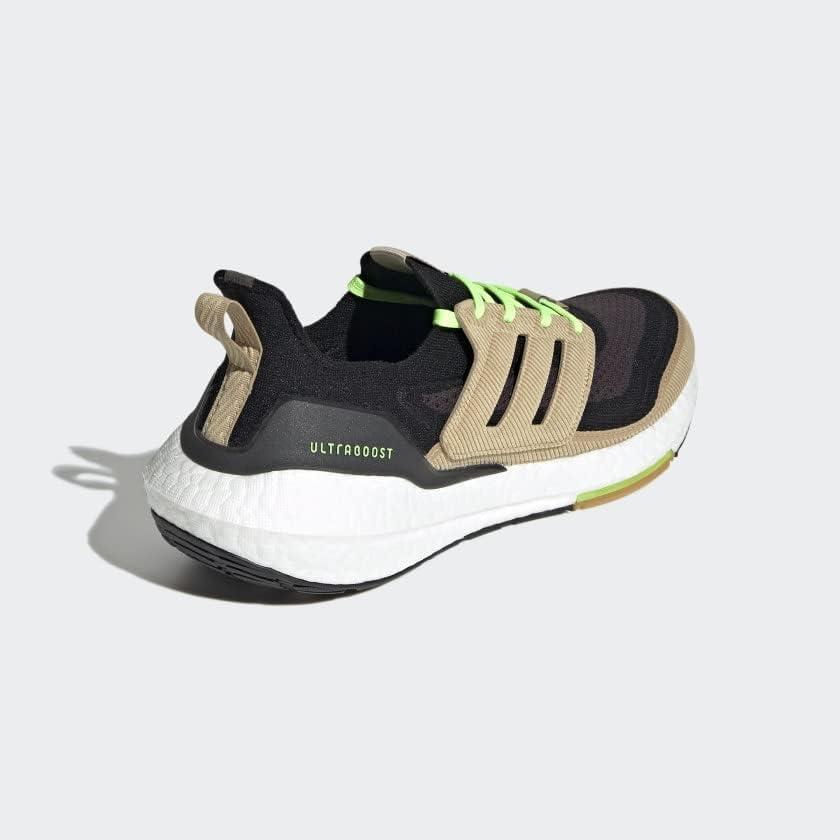 imageadidas Mens Ultraboost 21 ShoesCore BlackBeige ToneSignal Green