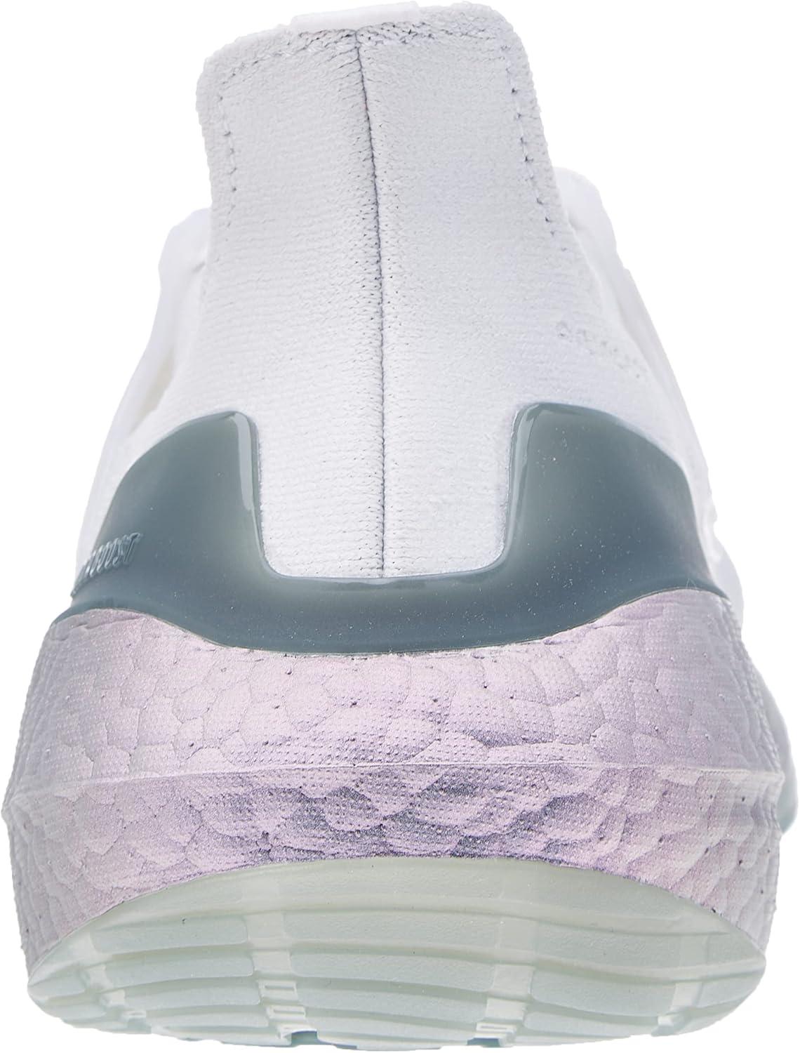 imageadidas Mens Ultraboost 21 ShoesCrystal White Crystal White Hazy Green