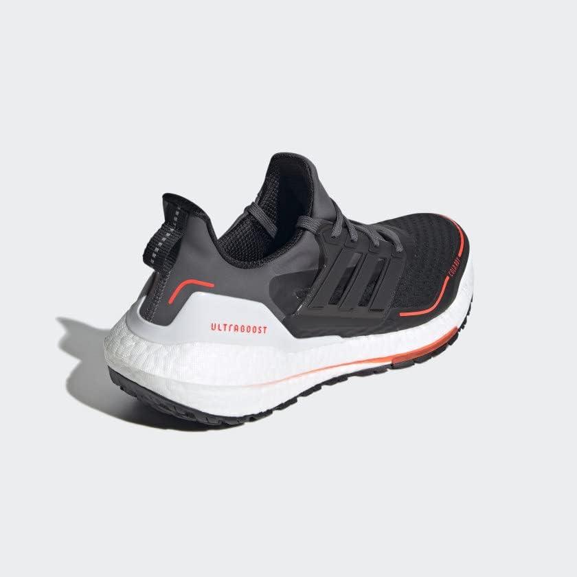 imageadidas Mens Ultraboost 21 ShoesGreyBlackSolar Red