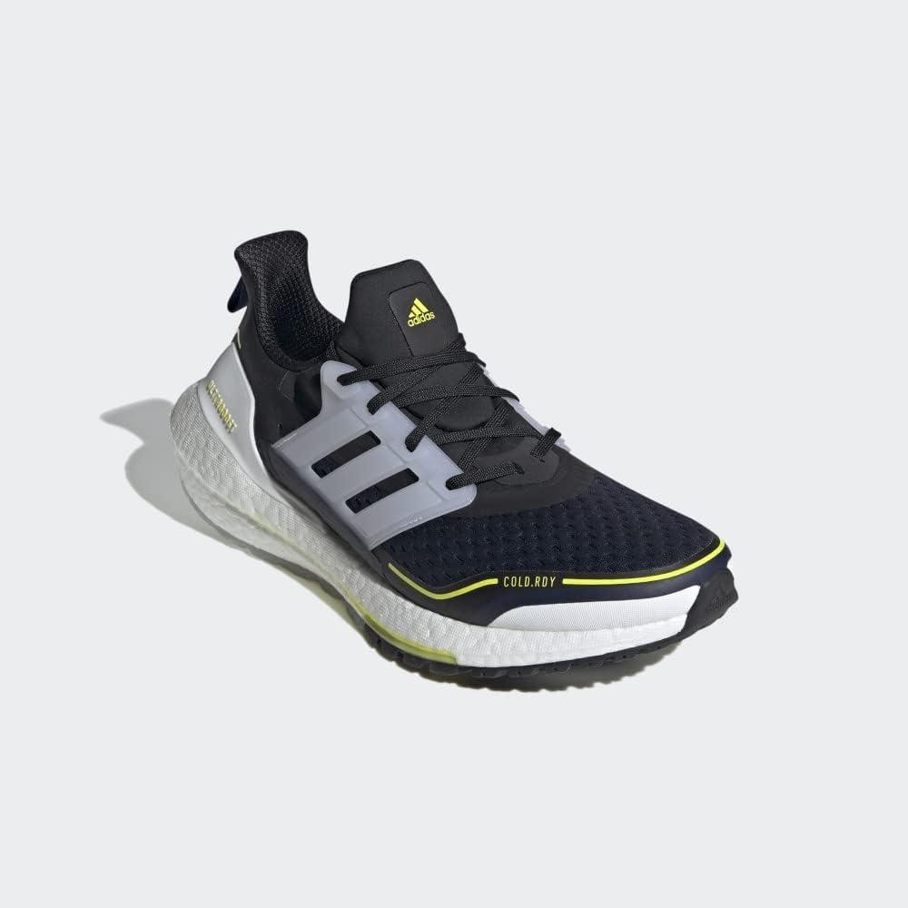 imageadidas Mens Ultraboost 21 ShoesLegend InkCrystal WhiteAcid Yellow